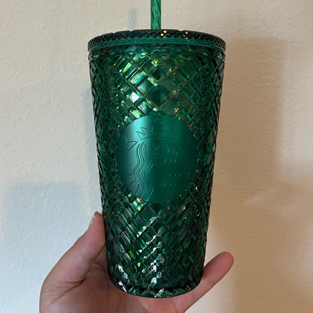 Starbucks Emerald Green Jeweled Grande Tumbler